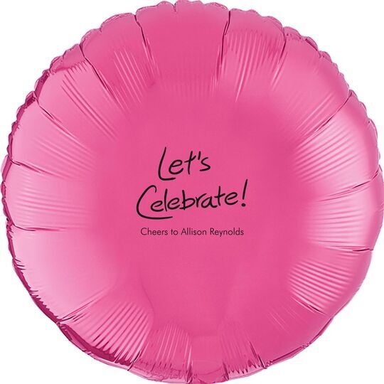 Fun Let's Celebrate Mylar Balloons